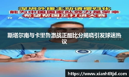 斯塔尔南与卡里鲁激战正酣比分揭晓引发球迷热议